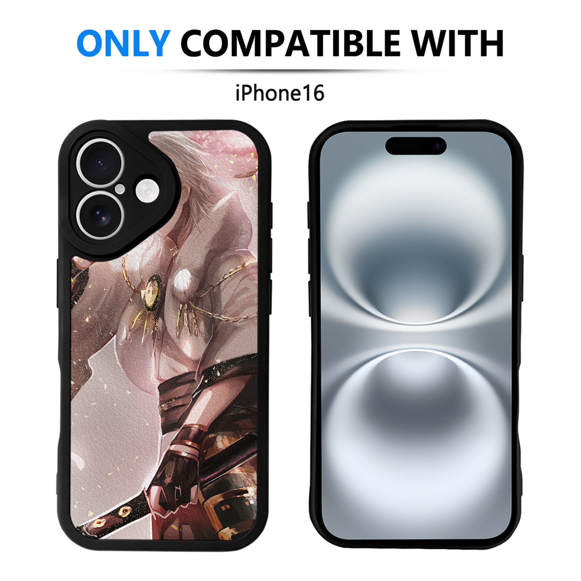 （画像用） 刀剣乱舞 Touken Ranbu 【iPhone 16シリーズ対応】シリコンスマホケース（レザー調） 材質：シリコン